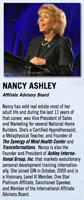 Nancy Ashley, successful business woman, with real credentials, not ones from a defunct degree mill like Lenny's!